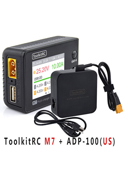Choice M7 ADP-100 US Plug ToolkitRC M7 200W DC Balance Charger/Discharger ADP...