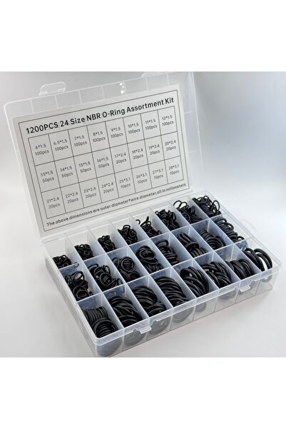 Choice1 1200PCS NBR 740/1200pcs NBR O-ring set nitrile black O-ring oil-resis...