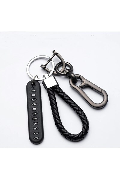 Choice Style 1 Trendy DIY Mobile Plate Pendant Keychain for Men Punk Simple W...