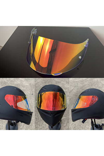 choice2 Revo Clear Red Helmet Lens for AGV K5 K5S K3SV K1 K1S Compact ST Moto...