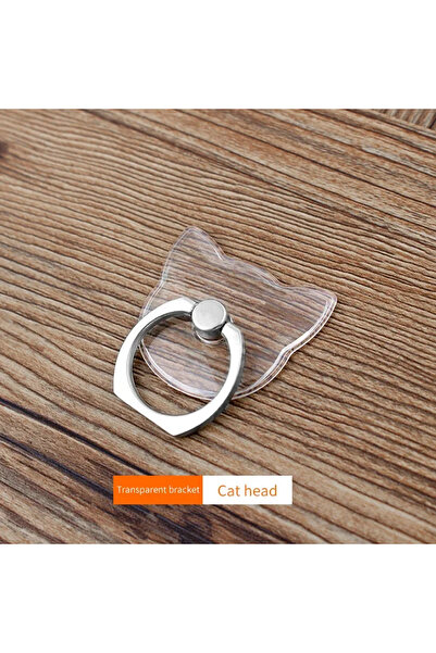 Choice 5pcs cat 5Pcs 360° Phone Finger Ring Holder Rotatable Adjustable Trans...