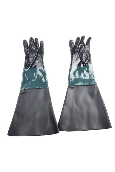 Choice 1 Pair PVC Sandblasting Gloves 11.8" Diameter Opening For Sandblaster ...
