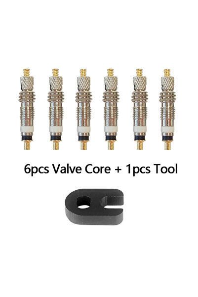 Choice 6pcs 6/12pcs Bicycle Removable Presta Valve Core Bike Replacement Bras...