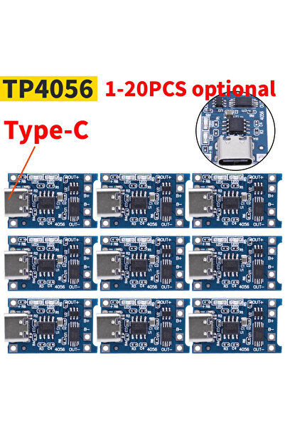 Choice1 20PCS Type-C 1-20PCS Type-c/Micro/Mini USB 5V 1A 18650 TP405~ Lithium...