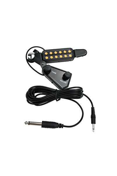 Choice Gold 12-hole Acoustic Guitar Sound Hole Pickup Magnetic Transducer wit...