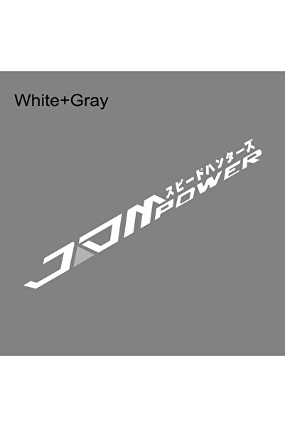 choice2 White Gray JDM Japanese Racing Vinyl Decal for Car Windshield Waterpr...