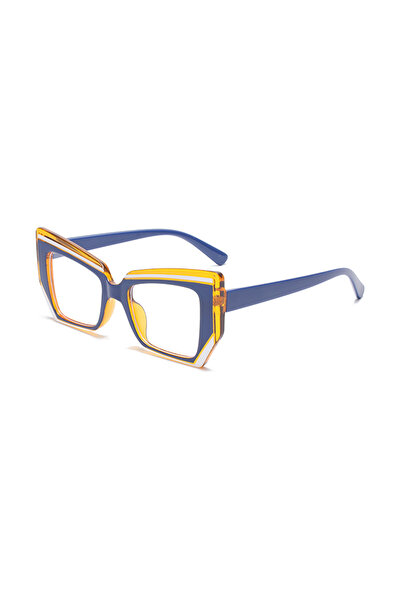Choice Blue Cat Eye Anti Blue Light Glasses Women Trendy Polygonal Vintage Lu...