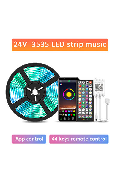 Choice aiopp 5 m 24V (EU Plug) LED Strip Light RGB Music Sync Color Changing ...