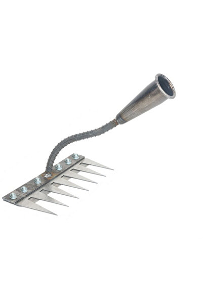 choice2 7 Teeth 5/6/7/8 Teeth Iron Gardening Hoe Weeding Rake Farm Tool Grasp...