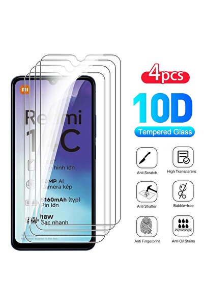 Choice1 4Pcs Glass For Redmi 14C 4PCS Tempered Glass For Redmi 14C 13C 12C 10...