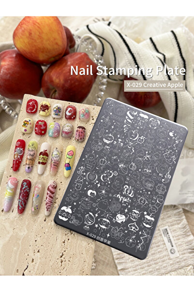 Choice38 gangban-X029 1pc Nail Stamping Plate 30 Patterns, Plaid Geometric Na...