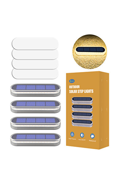 choice2 EL-SD--03-W4 Solar Deck Lights IP68 Waterproof Outdoor Auto On/Off Li...