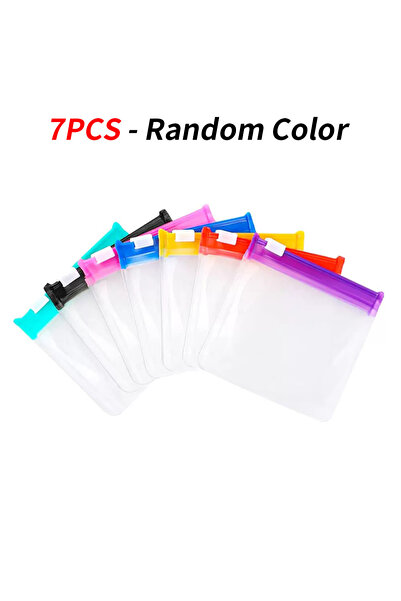Choice S 7PCS Reusable Travel Zipper Pill Bags Set 14pcs/7pcs/1pc Semi Transp...