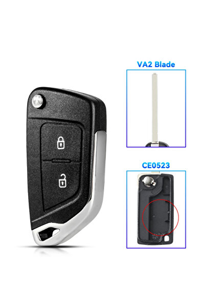 Choice3 2B CE0523 VA2 KEYYOU 1PCS 2BUTTONS For Citroen С2 C4 С3 С5 C6 For Peu...