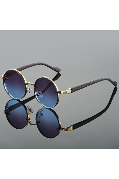 Choice as picture shows golden-grey blue KAMMPT Vintage Round Sunglasses 2024...