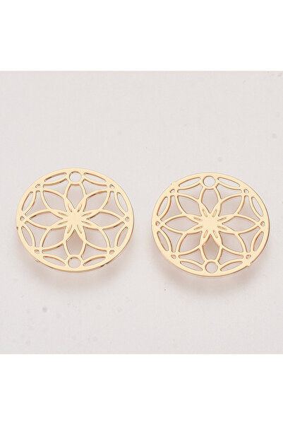 Choice AECH02-10217 20pc Brass Links connectors Etched Metal Embellishments L...