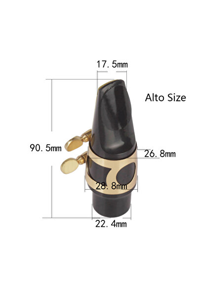 choice2 Alto Alto Tenor Soprano Sax Saxophone Mouthpiece Plastic with Cap Met...