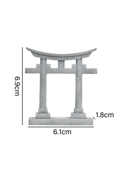 Choice 6.1x1.8x6.9cm Japan Torii Gate Shrine Model Figurine Landscape Ornamen...