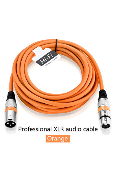 Choice40 <=0.5m Orange XLR Male to Female Cable Professional Microphone Exten...