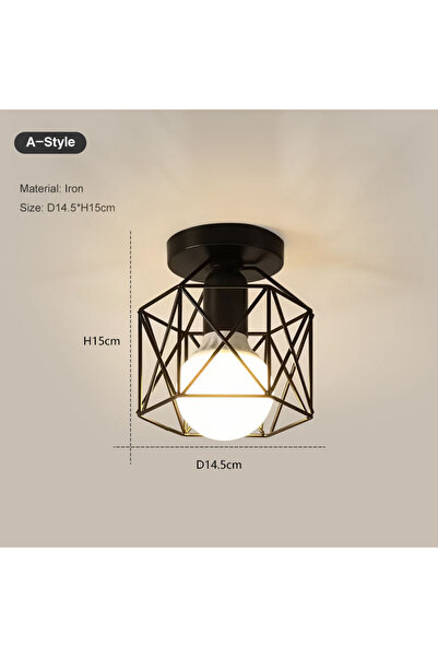 Choice A No Bulb Vintage E27 Ceiling Lights Ceiling Lamps For Corridor Foyer ...