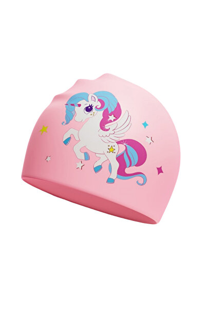 Choice1 PK1 Kids Swimming Cap Cute Cartoon Elastic Silicone Boys and Girls Sw...