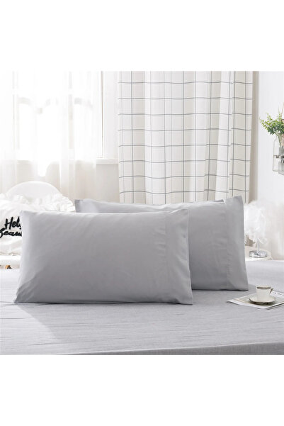 Choice 50x75cm Light Grey 2PCS Pillowcase Bedroom Pillowcase, Comfortable Sof...