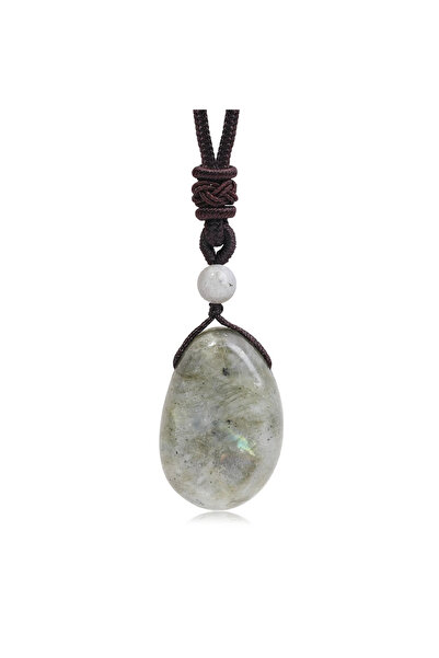 Choice Labradourite Natural Gemstone Amethyst Rose Quartz Clear Quartz Neckla...