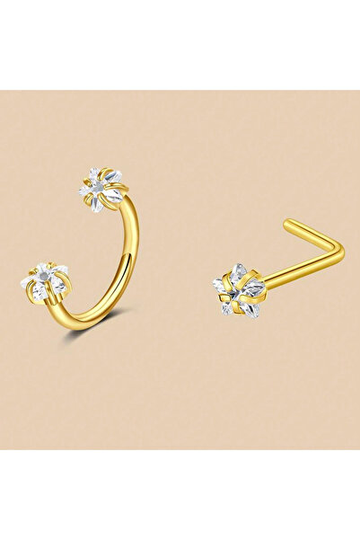 Choice5 Geometric Face 18G 1.0mm Nose Rings & Studs 2pcs-10 6/2pcs Horseshoe ...