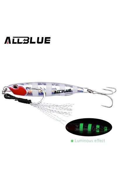 Choice 60g Color C ALLBLUE DRAGER SLIM Metal Casting Jig Spoon 20G 30G 40G 60...