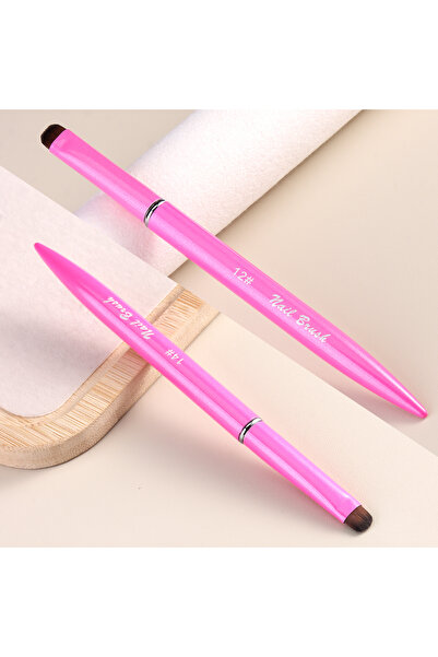 Choice Dark Khaki Gel Nail Polish Brush, Nail Art Design Brush, Wooden Alloy ...