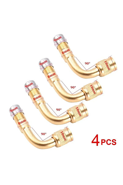 Choice1 4pcs Gold-90 45 90 135 For Motorcycle Truck Car Moto Bike Degree Angl...