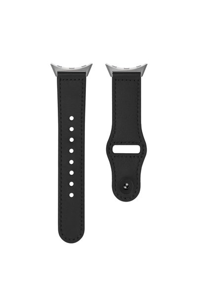 Choice10 Google 3- 45mm Black leather strap For Google Pixel Watch1/2/3 45mm ...