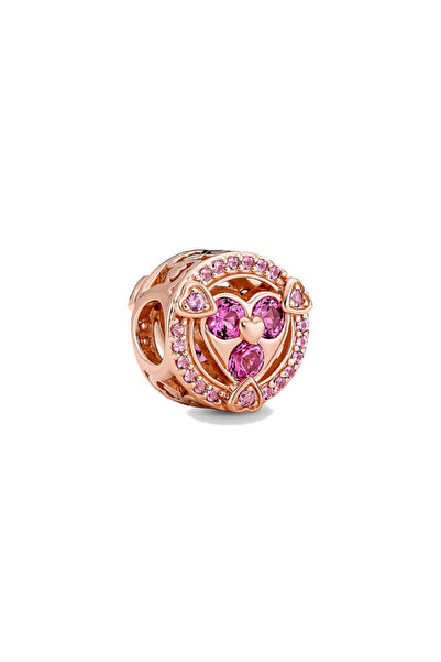 Choice23 MINISO B976RG New S925 Silver Rose Gold Hollow Flower Leaf Dice Gift...