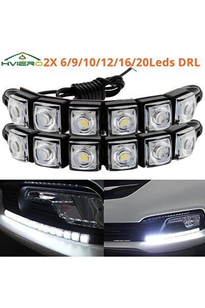 Choice1 2X 6Led White Led 2X Daytime Running Lights Car Drl Led DC 12V White ...
