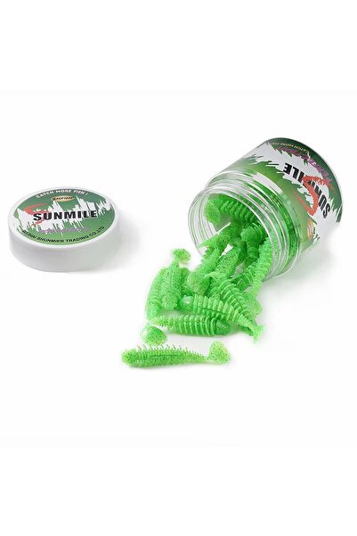 Choice Light Green SUNMILE Fishing Soft Bait Worm Artificial Baits 4cm/0.6g 2...