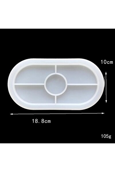 Choice قوالب سيليكون أسمنتية بيضاوية 099-Oval-03 صينية بيضاوية، قوالب خرسانية...