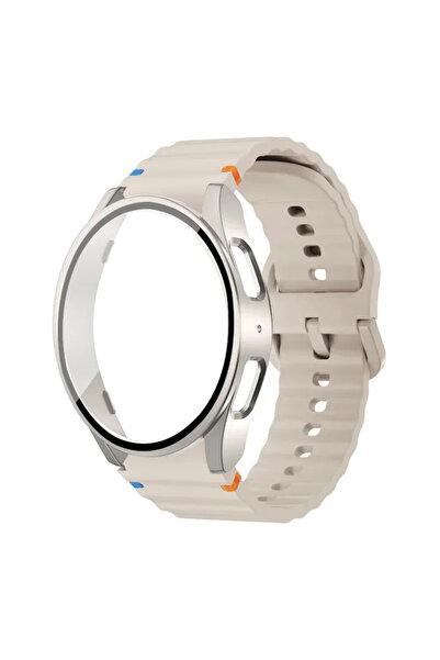 Choice93 Galaxy Watch 7 40mm 2pack Starlight-Star Case+Strap for Watch 7 6 5 ...
