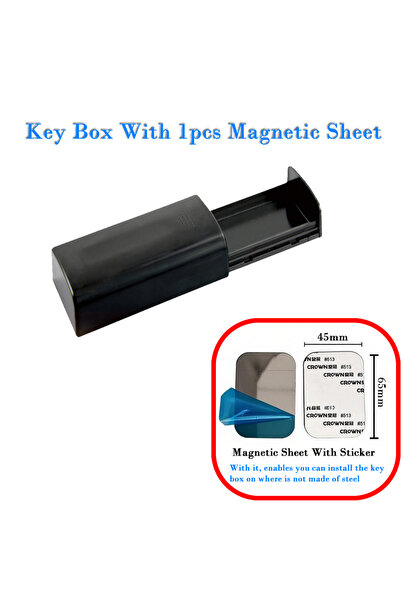 Choice5 Black Set New Creative Magnetic Black Safe Box Car Key Holder Hidden ...