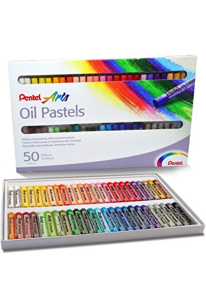 Choice1 PHN-50 Pentel Arts Oil Pastel Set 6/12/25/50 Assorted Colors Brillian...