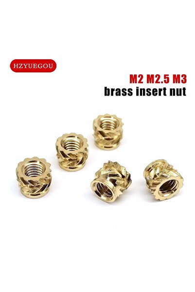 HZYUEGOU M3xL4xOD4.2 50PCs 50/100pcs M1.6 M2 M2.5 M3 M4 Solid Brass Copper Em...