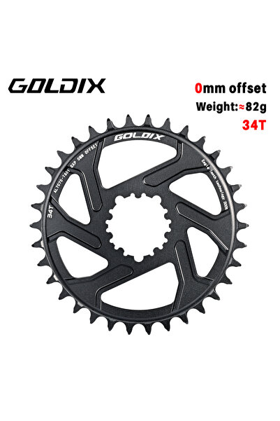 Choice 0 degree 34T GOLDIX MTB Bicycle Chainring Narrow Wide Mountain Bike Ch...