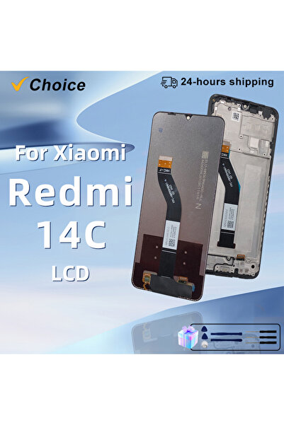 Choice Black No Frame OEM For Redmi 14C Display Touch Screen Digital For Redm...
