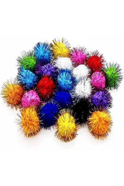 Choice 50pcs 50Pcs Cats Sparkle Balls Dogs Glitter Pom Pom Balls Kitten Puppy...