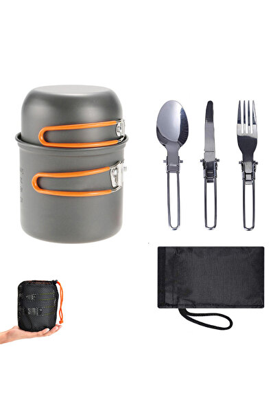 Choice Orange-1 Set Outdoor Cookware Camping Cookware Lightweight Camping Sup...