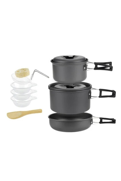 Choice 2-3 person pot set Camping Cookware Set for 1-7 Persons, Lightweight a...