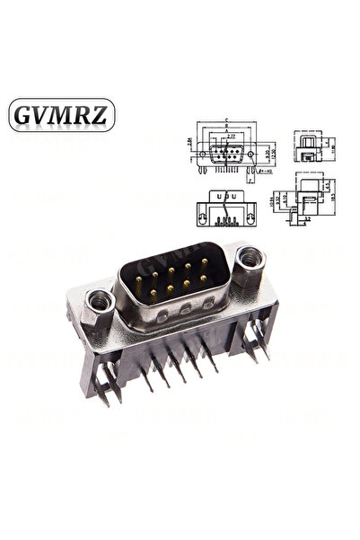 Choice DR9 Male 5PCS DR9 DR15 DR25 Female Male PCB Mount D-Sub PCB Connector ...