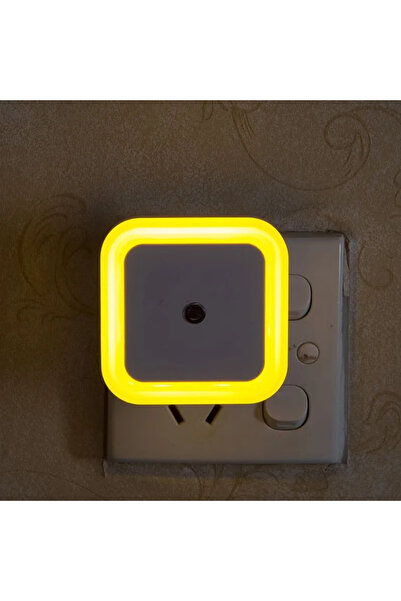 Choice US yellow 1-4pcs LED Wireless Sensor Night Light EU US Plug Mini Squar...