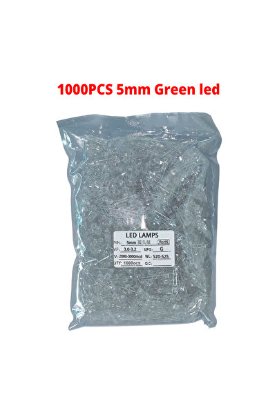 Choice green 1000pcs F5 5mm Round White Red Green Blue Yellow Water Clear Led...