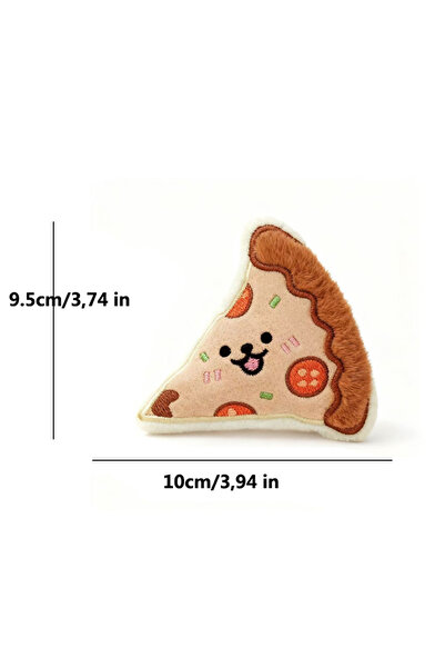 Choice pizza Plush Dog Toys with Sound for Small Dogs And Puppies Boredom Rel...