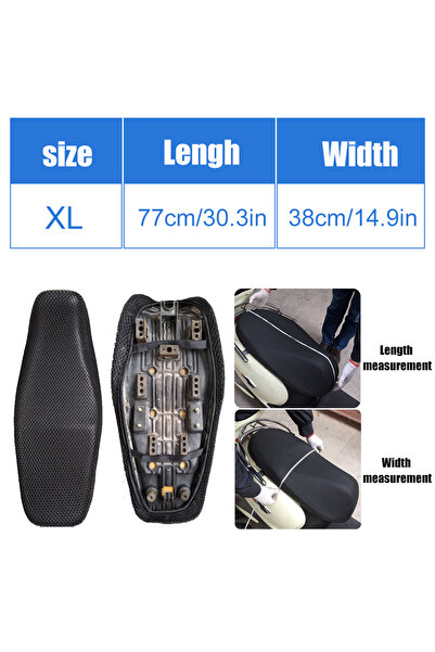 Choice1 XL AUTCOAT 1Pcs Breathable 3D Mesh Motorcycle Moped Motorbike Scooter...